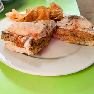 Chris's Homemade Sausage Parmesan Sandwich